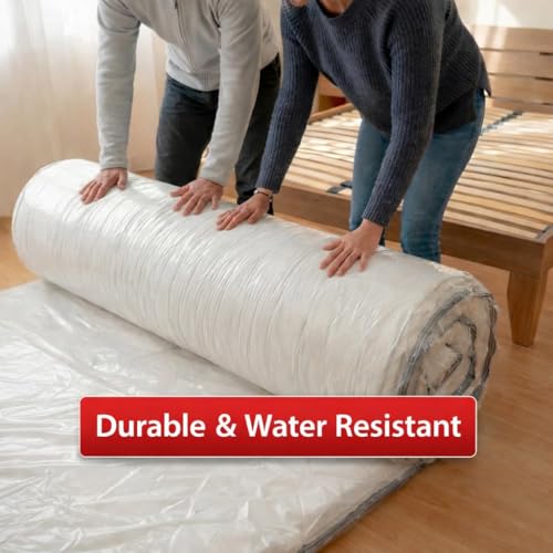 Heavy Duty Full/Queen Mattress Storage Bag - Water-Resistant Vacuum Compression Cover