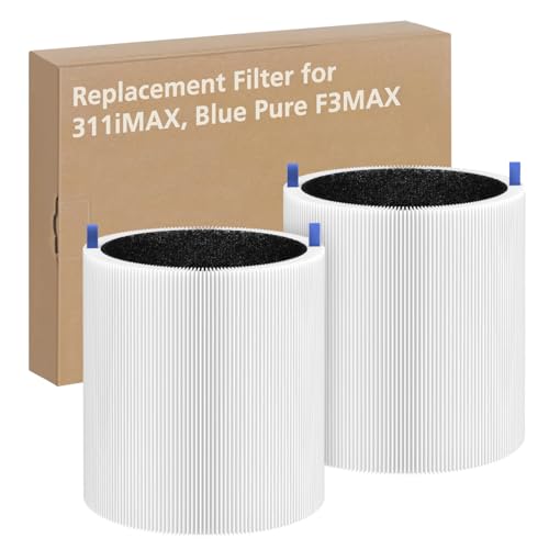 White Replacement Filter for Blue Pure 311i Max Air Purifier - Pack of 2