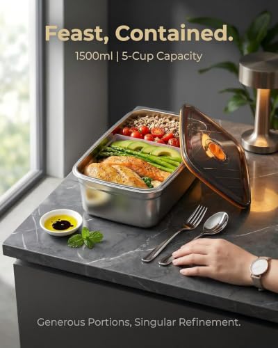 RUDAP Yellow Cordless Electric Lunch Box 24000mAh Food Warmer 1.2L with 5 Heating Modes