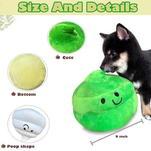 Poop Plush Pillow, Poop Stuffed Pillow, Birthday Christmas Funny Gift Home Decoration for Girls Boys Kids Adults (Brown,9 inch)