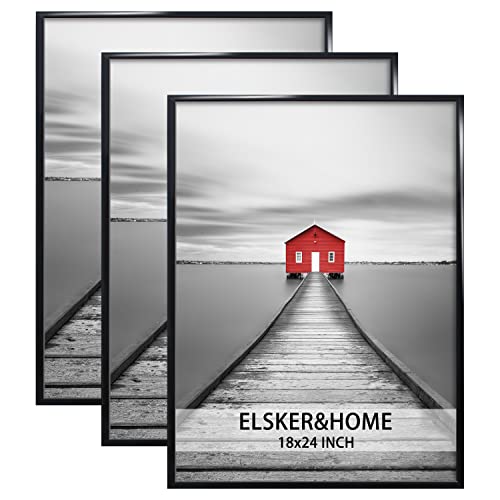 18x24 Poster Frame Set of 3 Black Modern Wall Art Frames
