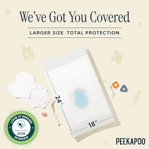 Disposable Baby Changing Pad Liners - 100 Pack, Ultra Soft & Leakproof