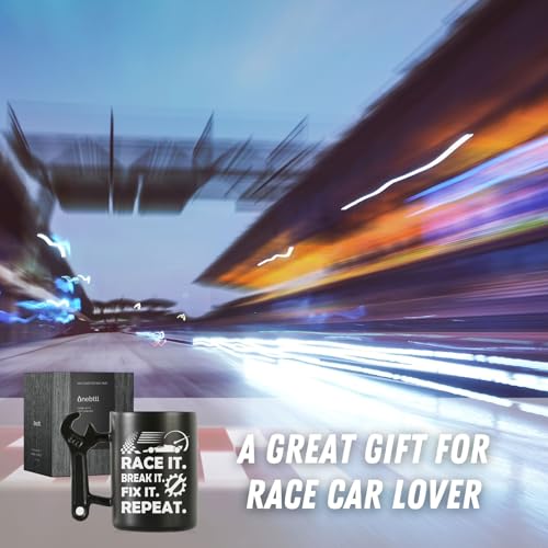 Car Racing Gift Mug with Wrench Handle - 13.5oz Mechanic Coffee Cup