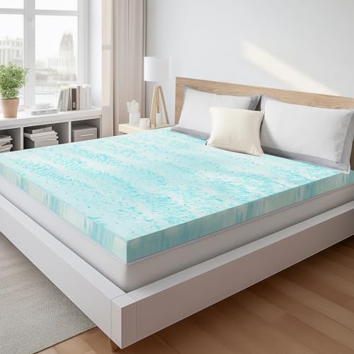 Sweetcrispy 4 Inch Twin Memory Foam Mattress Topper Cooling Pad
