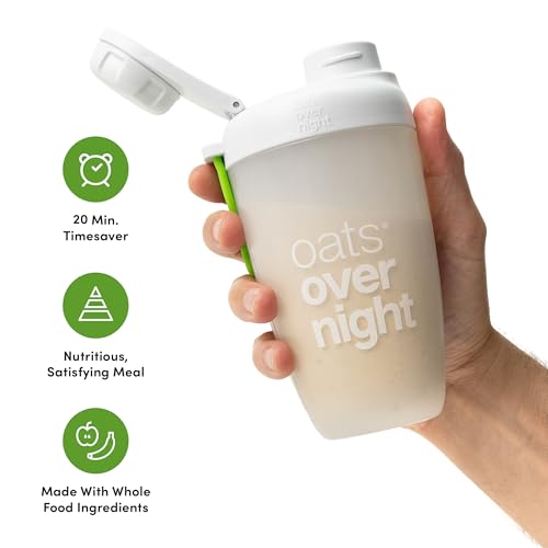 Oats Overnight Party Variety Pack - High Protein, Gluten-Free 2.6oz (9 Pack) with Shaker Bottle