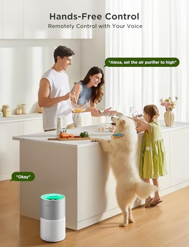 GoveeLife Air Purifier with PM2.5 Sensor for Bedroom - Covers 1162ft², Quiet Sleep Mode