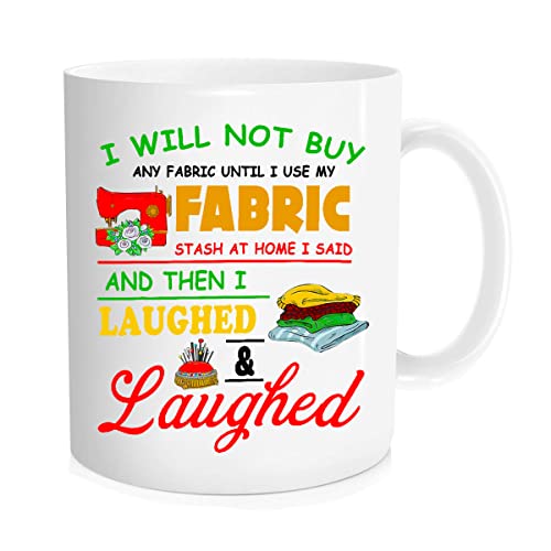 Funny Quilting Coffee Mug - 11 oz Sayings Gift for Crafters & Quilters