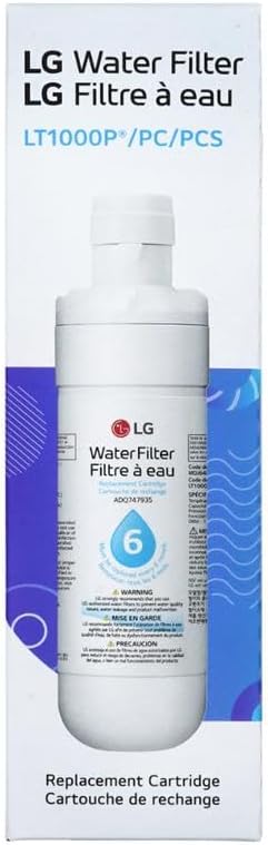 LG LT1000P Refrigerator Water Filter - 6 Month/200 Gallon Capacity | NSF Certified Replacement