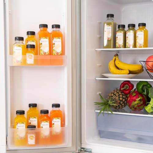 12oz Reusable Juice Bottles with Caps & Accessories - Durable Food-Grade PET, Pack of 45