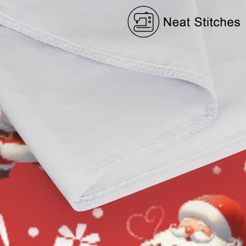 Christmas Satin Pillowcase for Hair and Skin Christmas Santa Claus Soft Silk Pillow Case with Envelope Closure Cooling Pillow Cases Slip Queen Size Pillow Cover for Kids Boys Girls 20x30 Decorate