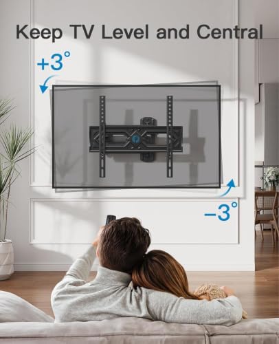 Pipishell Full Motion TV Wall Mount 26-65 Inch Up to 77 lbs - Adjustable Swivel & Tilt