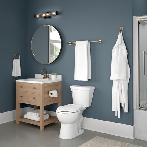 Delta Single Post Toilet Paper Holder Champagne Bronze Wall Mount 3.31x7in