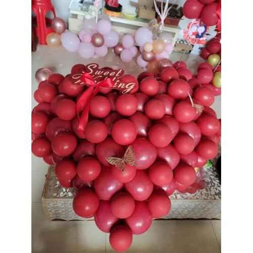 Ruby Red Balloons 100 pcs Dark Red Latex Balloon Different Sizes 18 12 10 5 Inch Premium Helium Balloons for Balloon Garland Arch Birthday Party Wedding Valentine's Day Christmas Decorations