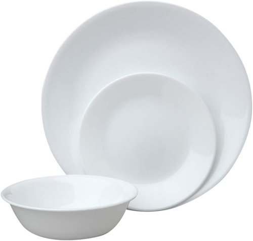 Corelle Livingware 18-Piece Dinnerware Set - Winter Frost White | Service for 6 (1088609)