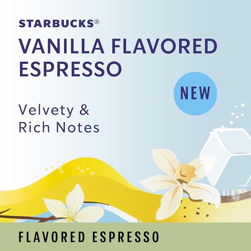 Starbucks Iced Vanilla Coffee Capsules for Nespresso Vertuo - 8 Count Pack of 4 - 32 Capsules