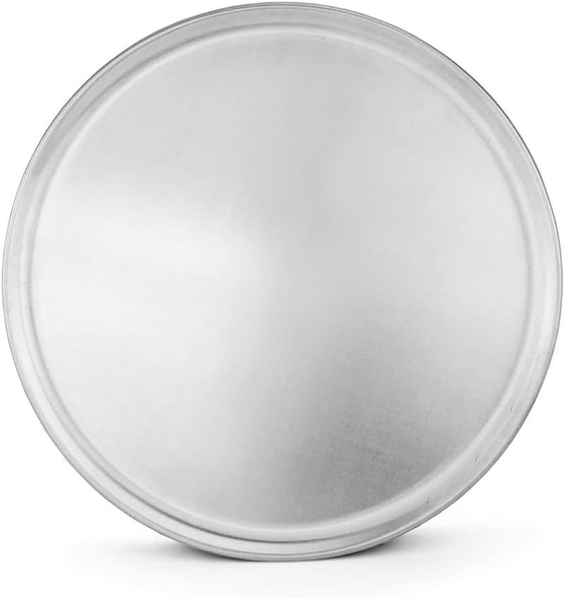 Silver Aluminum Pizza Pan 16-Inch Pack of 6 - Commercial-Grade Bakeware