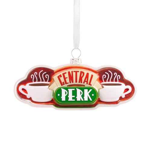 Hallmark Friends Central Perk Sign Christmas Ornament, Blown Glass