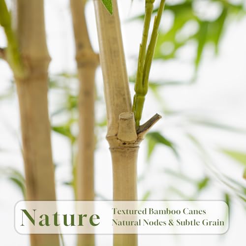 Keeplush 6FT Artificial Bamboo Tree - Realistic Indoor Faux Plant with 6 Trunks
