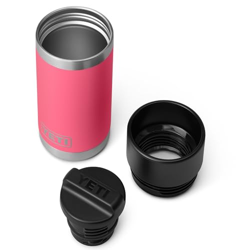 YETI Rambler 12 oz Bottle - Tropical Pink, Stainless Steel, Insulated, Leakproof Cap