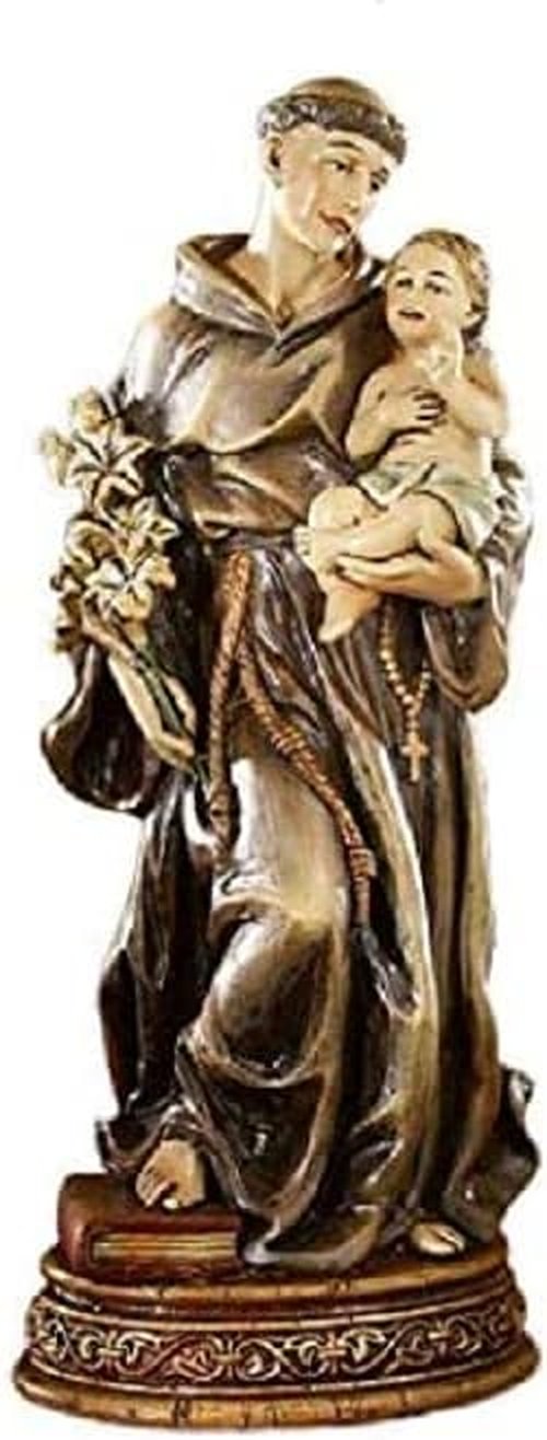Avalon Gallery Saint Anthony Figurine - Bellavista Old World Masters Collection, 6.5-Inch Resin Statue