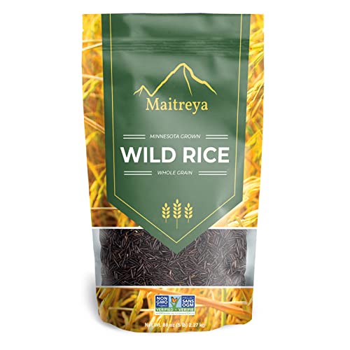 5lb All Natural Minnesota Wild Rice Non-GMO - Pack of 1 (80 Ounce)