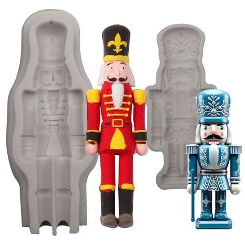 Nutcracker Soldier Silicone Mold, Christmas Holiday Baking and Crafting Tool