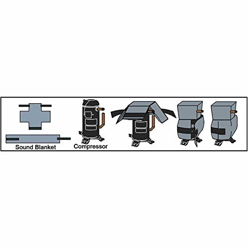 Universal Air Conditioner Compressor Sound Blanket - Noise Reduction Wrap for Up to 60,000 BTU