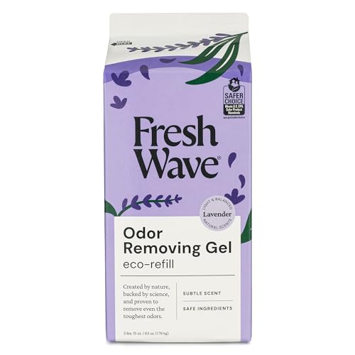 Fresh Wave Lavender Odor Removing Gel Refill - 63 oz, Long-Lasting Room Deodorizer with Plant-Based Formula — Variation: Lavender / 63 Ounce