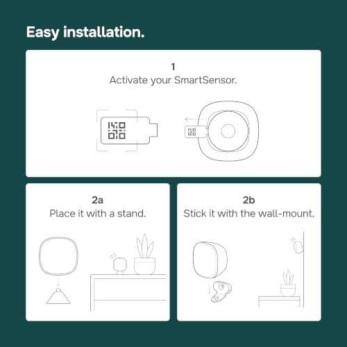 SmartSensor 2-Pack - Room Temperature & Occupancy Sensors for Home Automation
