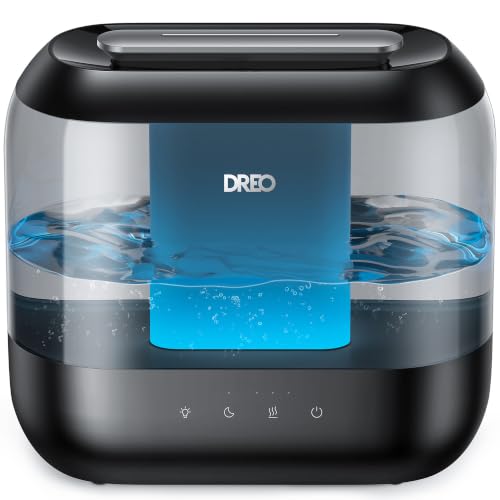 DREO 4L Ultrasonic Humidifier for Bedroom Quiet 36H Runtime Black