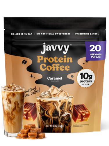 Javy Protein Coffee Caramel Latte 1-Pack, Cold Brew & Iced Coffee Mix