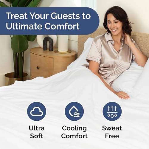 CGK Unlimited Twin Flat Sheets Bulk Pack of 20 - White, 66x96 Inches