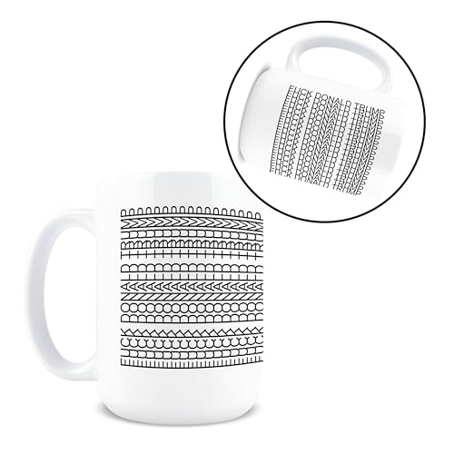 FDT Anti-Trump Coffee Mug 15oz - Hidden Message Mug, BPA Free Ceramic