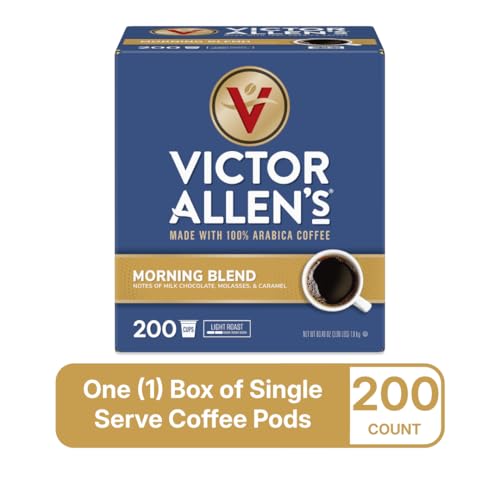 Morning Blend Coffee Pods - Light Roast - 200 Count - Compatible with Keurig K-Cup Brewers