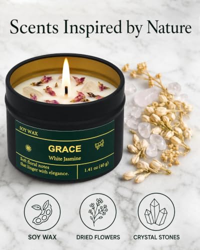 Black Healing Candle Advent Calendar 2026 with 24 Scented Soy Candles for Women