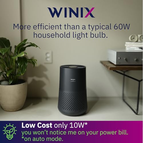 Winix A230 HEPA Air Purifier for Bedroom 1110 Sq Ft Charcoal Gray