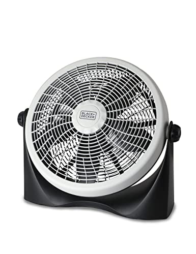 15.6-Inch High Velocity Floor Fan with 3 Speeds - Gray/Black, Pack of 1