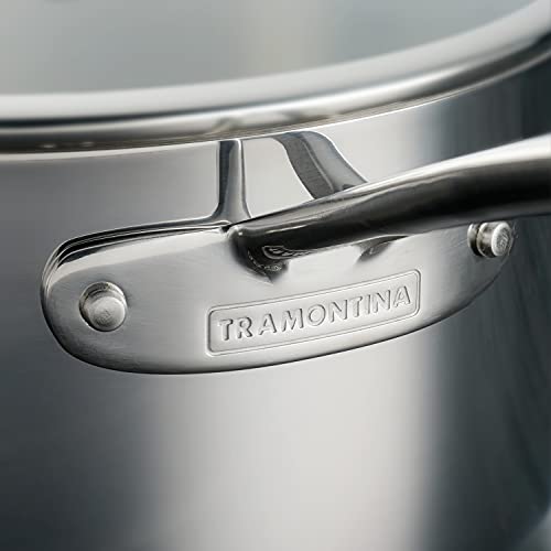 4-Quart Stainless Steel Sauce Pan with Lid - Tri-Ply Clad Cookware
