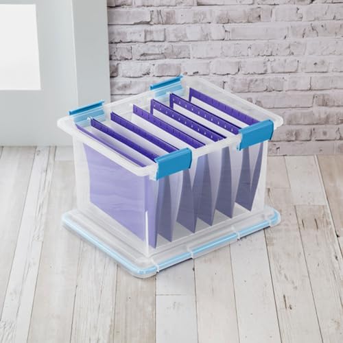Sterilite 32 Quart Gasket Storage Box with Lids - 4 Pack, Home & Office Organization