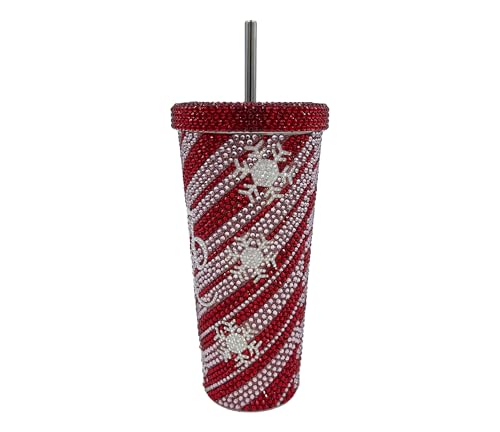 Mariah Carey Christmas Bejeweled Tumbler - 26oz Holiday Drinkware with Snowflake Design