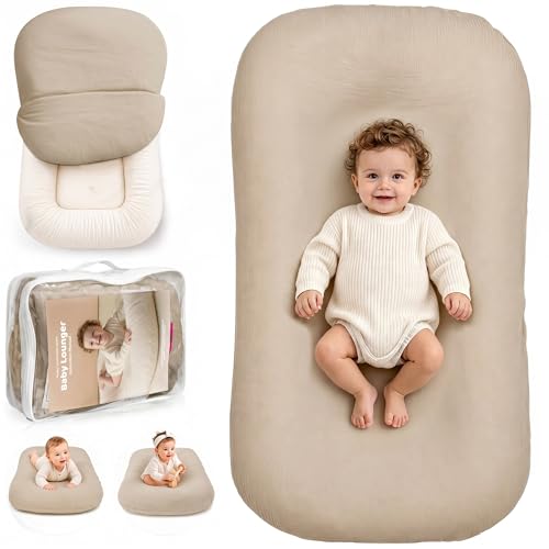 NatEmbrace Birch Baby Lounger Infant Support Cushion for 0-24 Months