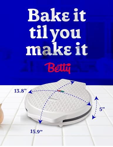 Betty Crocker 12-Inch Pizza Maker Plus Indoor Grill, Full Size, White