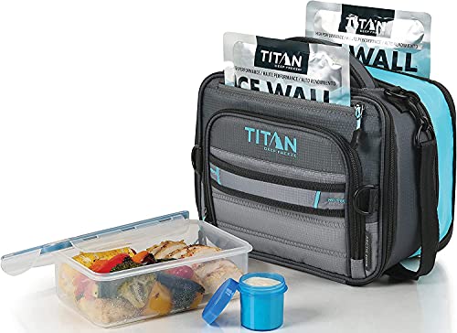 Insulated Lunch Bag with Leak Proof Container - Black - Arctic Zone Titan Deep Freeze