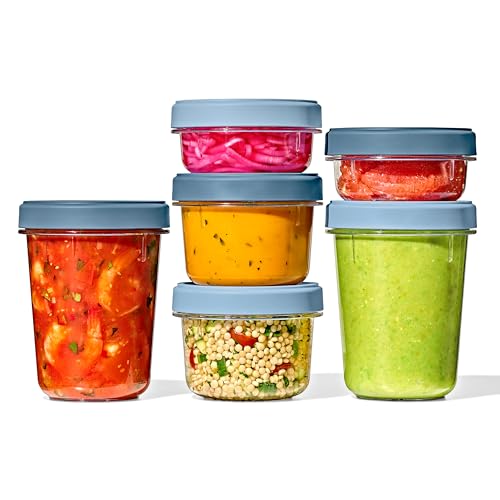 OXO Good Grips Twist & Stack 12-Piece Food Storage Container Set - Leakproof & Stackable