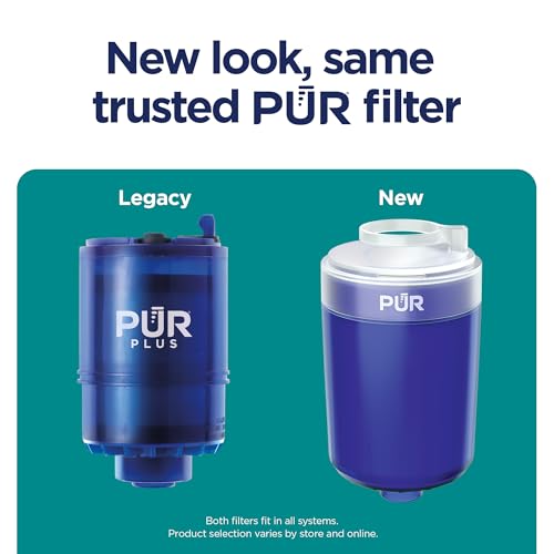 Faucet Mount Water Filter 4-Pack - 3-in-1 Mineral & Lead Reduction, Blue