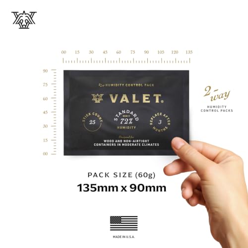 Valet 72% Two-Way Humidity Packs 12-Pack (60g) for Wood & Storage Containers - Variation of THIS listing