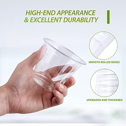 Lilymicky 1000 Pack 9 oz Clear Disposable Plastic Cups for Cocktails & Beverages