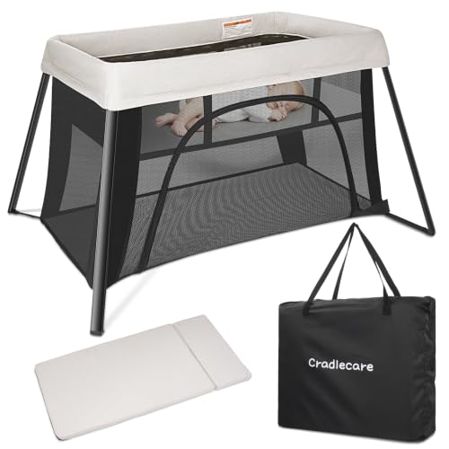 Travel Bassinet & Playard - Foldable Portable Baby Crib for 0-24 Months