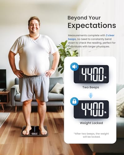 RENPHO 550lb Digital Scale for Body Weight, Large LED Display, Core 1L