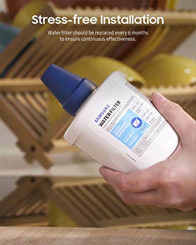 Samsung HAFCU1/XAA Genuine Refrigerator Water Filter, Reduces 99% of